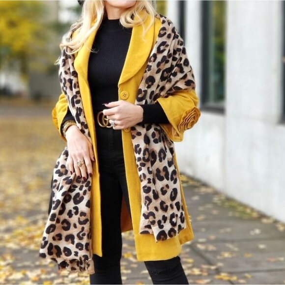 FALL VIBES Mustard Coat - Picture 5 of 10